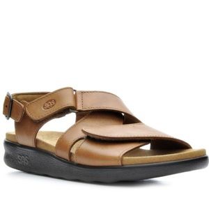 Women's Sas Huggy Footbed Sandals Color: Caramel